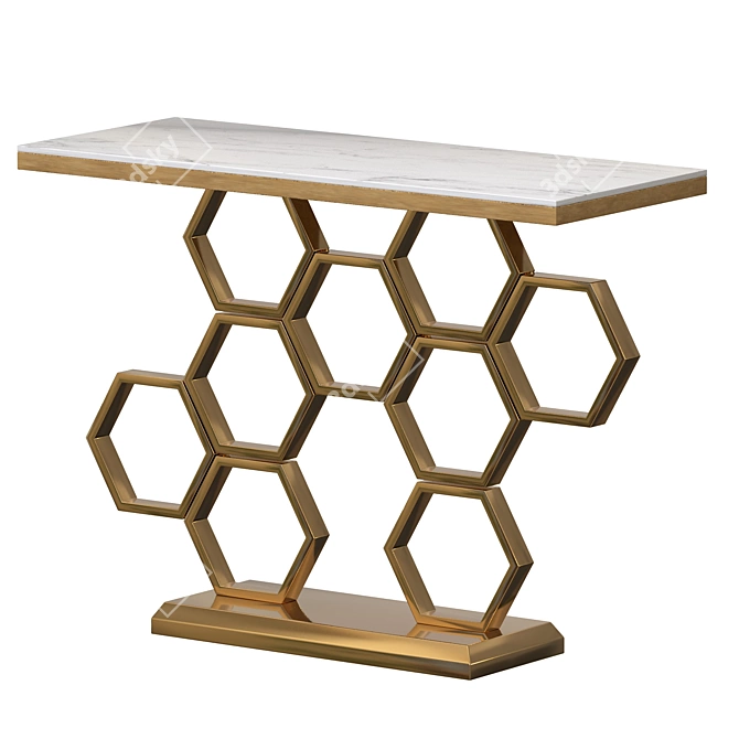 LUX-267 Hive Console - Wood/Metal, 100x75x40 cm 3D model image 1