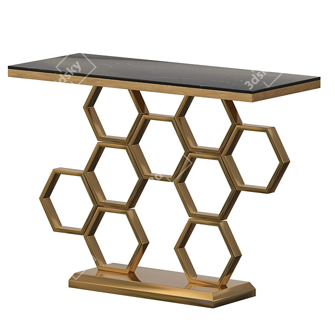 LUX-267 Hive Console - Wood/Metal, 100x75x40 cm 3D model image 2