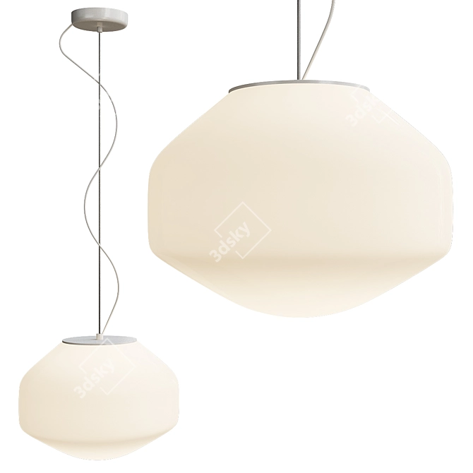 Fabbian Aerostat LED Pendant: Modern Illumination at its Best 3D model image 1