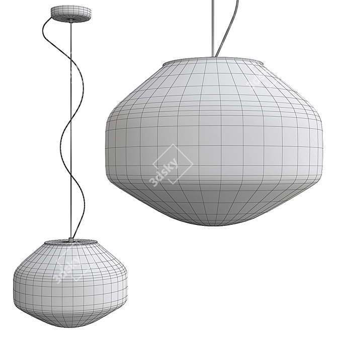 Fabbian Aerostat LED Pendant: Modern Illumination at its Best 3D model image 2