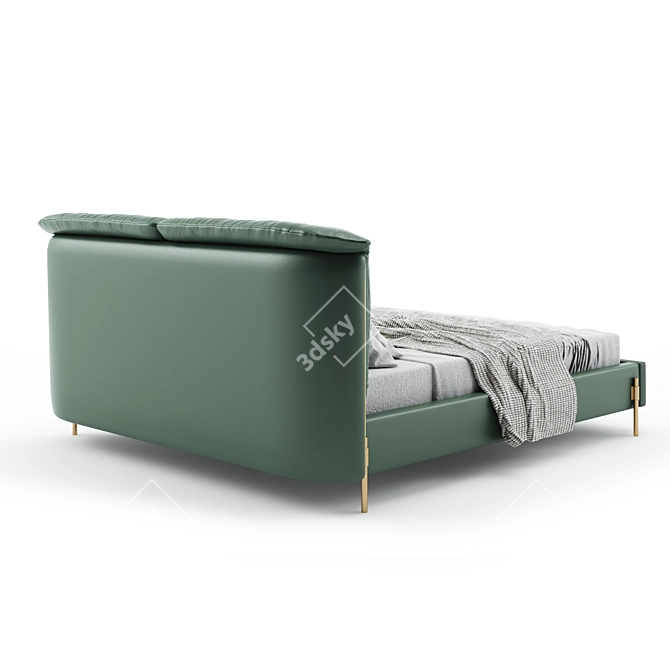 Luxury Comfort Bed: Ultimate Relaxation 3D model image 10