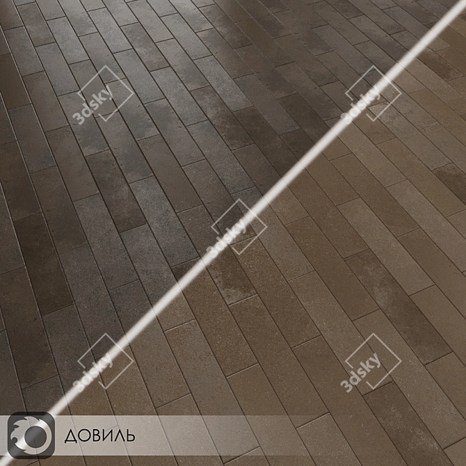 Deauville Brown Ceramic Tiles 3D model image 1