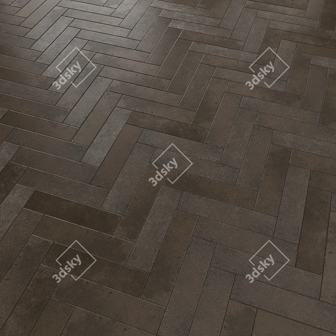 Deauville Brown Ceramic Tiles 3D model image 4