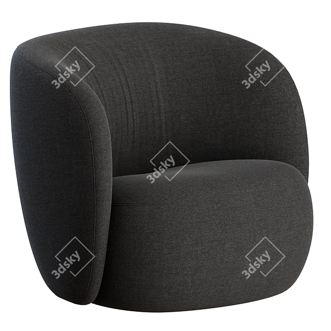 Ovata Large Lounge Chair: Versatile Elegance 3D model image 6