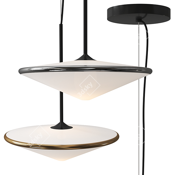 Contemporary TEMPO Pendant Lamp 3D model image 1