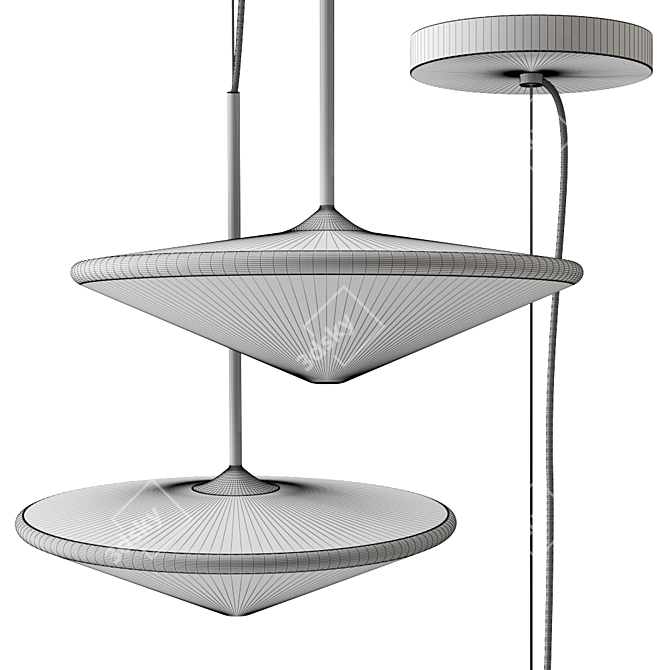 Contemporary TEMPO Pendant Lamp 3D model image 2