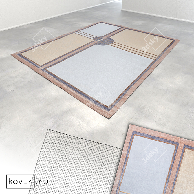 Graphic Art Deco Carpets - Modern Designer Collection 3D model image 4