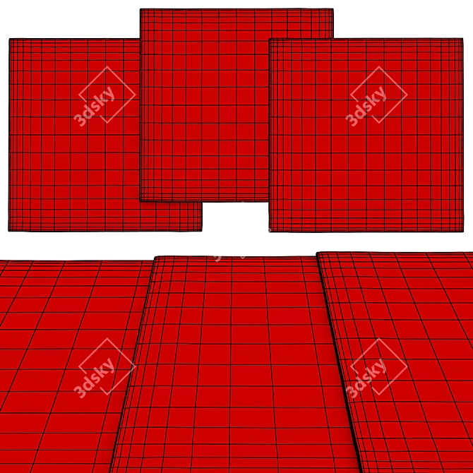  Square Rugs | Variuos Sizes 3D model image 2