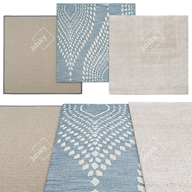 Square Rugs Collection | Multiple Sizes 3D model image 1