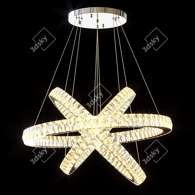 Elegant Citilux Eletto Olimpia Chandelier 3D model image 1