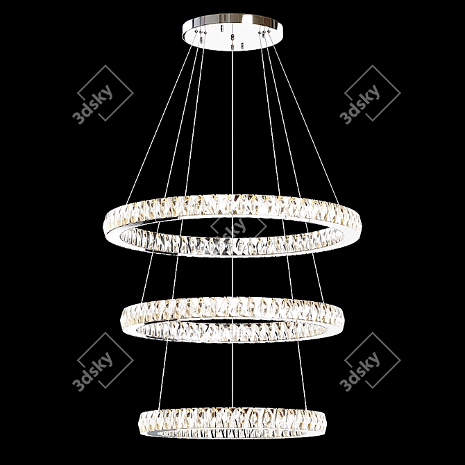 Elegant Citilux Eletto Olimpia Chandelier 3D model image 2