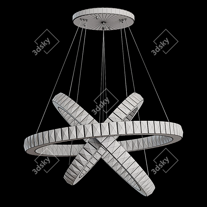 Elegant Citilux Eletto Olimpia Chandelier 3D model image 3