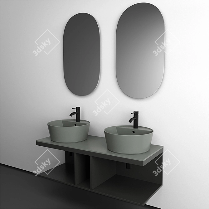 Cielo Multiplo Bathroom Set 3D model image 3