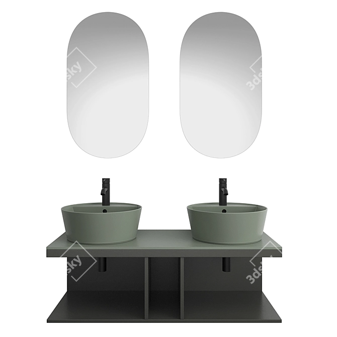 Cielo Multiplo Bathroom Set 3D model image 5