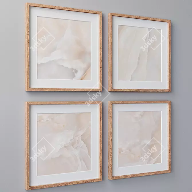 Versatile Set of Wall Paintings 3D model image 3