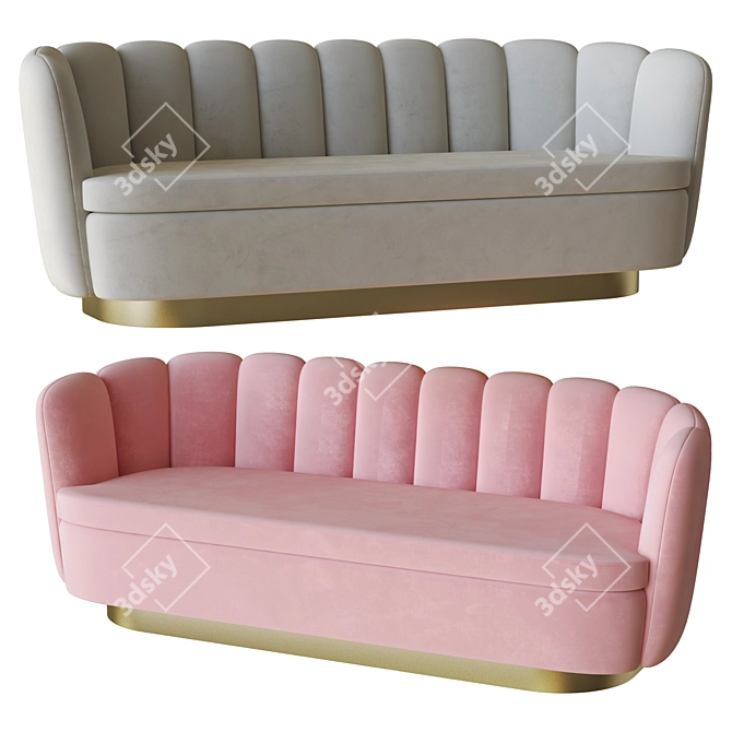 Luxury Mirage Sofa Eichholtz 3D model image 2