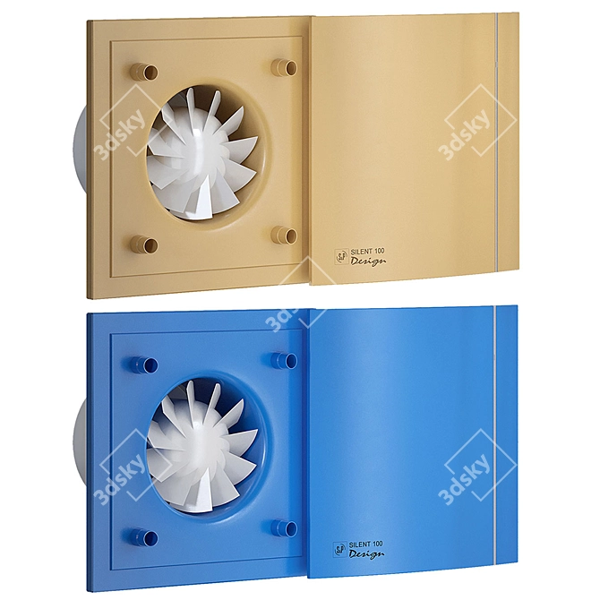 Soler & Palau Exhaust Fan: Stylish, Silent, and Reliable 3D model image 6