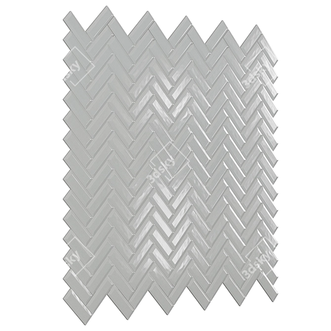 EQUIPE METRO White Ceramic Wall Tiles 3D model image 4