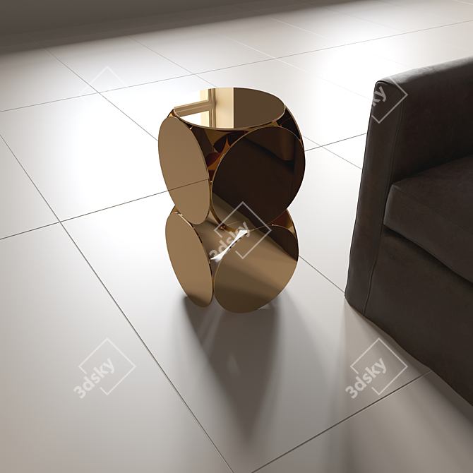 Modern Minimalist Metal Coffee Table: MINOTTI STILL 3D model image 2