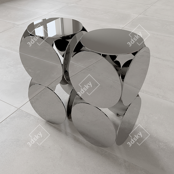 Modern Minimalist Metal Coffee Table: MINOTTI STILL 3D model image 3