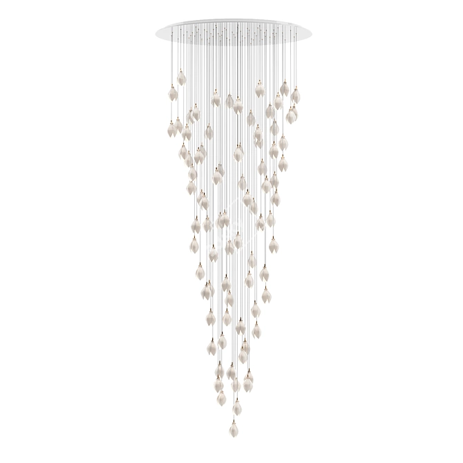 Porcelain Pendant Lamp: Haberdashery Bloom 3D model image 6