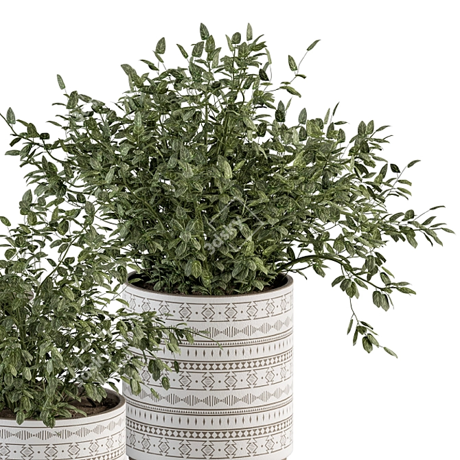 Green Oasis: Indoor Plant Set 3D model image 2