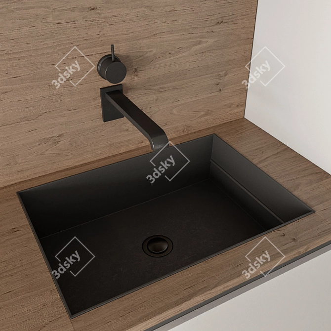 Modern Wood & White 72 - Kitchen Elegance 3D model image 3