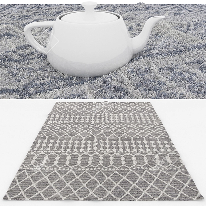 Versatile Set of 6 Rugs with Multiple Rendering Options 3D model image 3