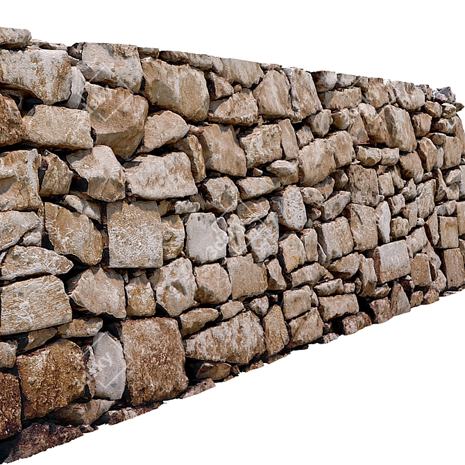 Ancient Egyptian Wall Replica 3D model image 4