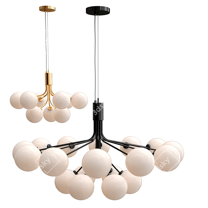 Elegant DANNA Ceiling Lights 3D model image 1