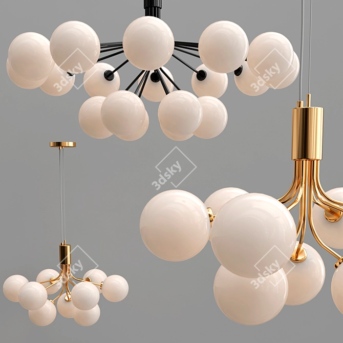 Elegant DANNA Ceiling Lights 3D model image 2