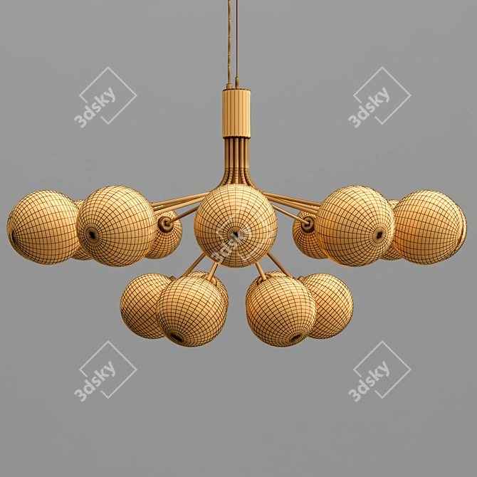 Elegant DANNA Ceiling Lights 3D model image 3