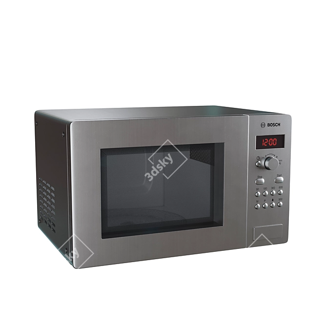 BOSCH HMT 75G451: Compact Microwave Oven 3D model image 1