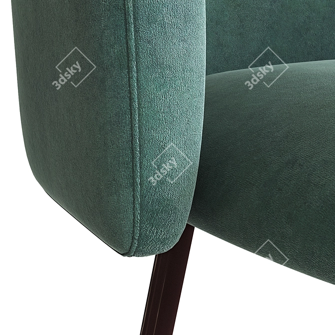 Grace Metal Chair: Stylish and Comfortable 3D model image 3