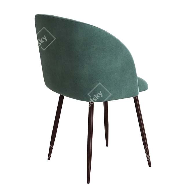 Grace Metal Chair: Stylish and Comfortable 3D model image 4