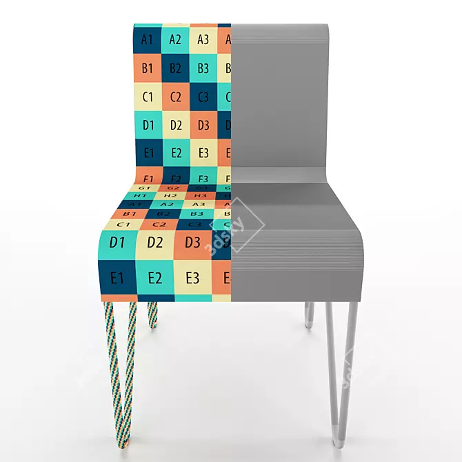 Rietveld's Iconic Beugel Chair 3D model image 3