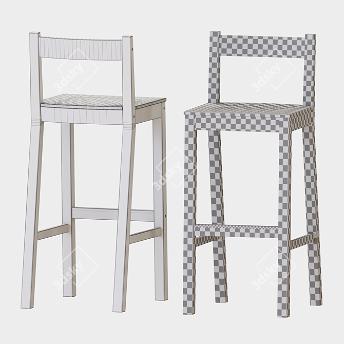 Modern IKEA TOMMARYD Table Set 3D model image 5