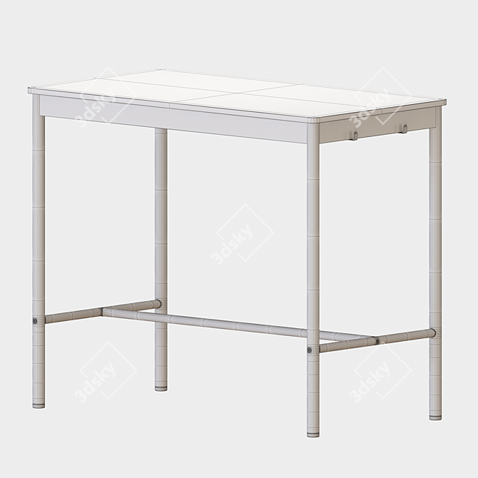 Modern IKEA TOMMARYD Table Set 3D model image 7