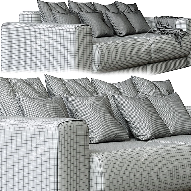 Country Style Medison Sofa 3D model image 5