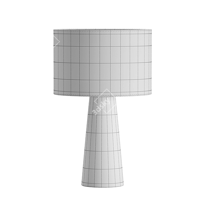 Modern Marble Table Lamp 3D model image 2