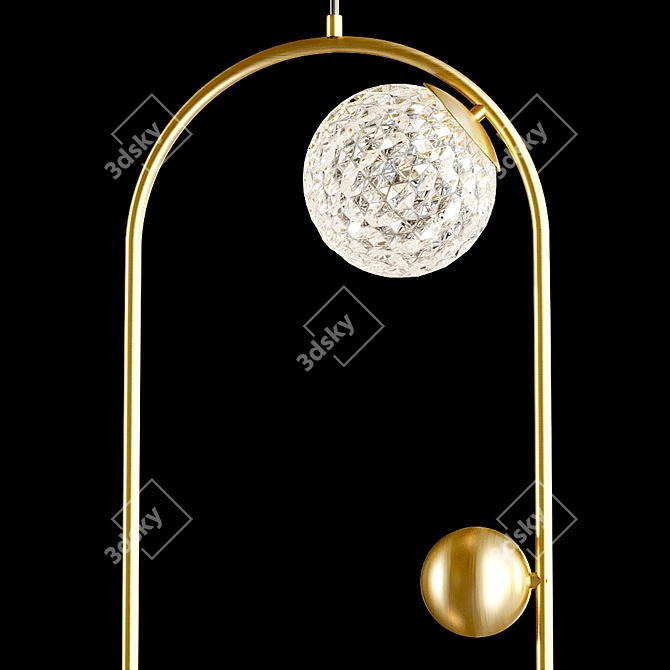 Luxury Hoop Pendant Lamp 3D model image 2