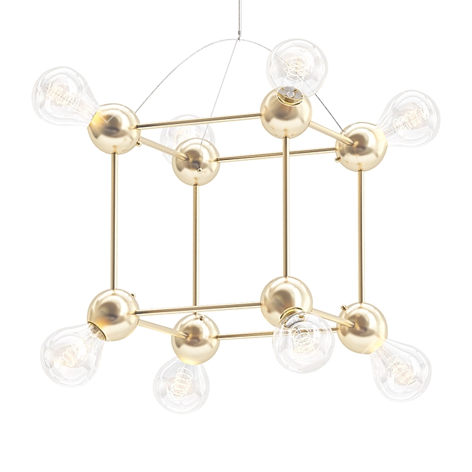 LINA 08-Light Cube Chandelier 3D model image 1