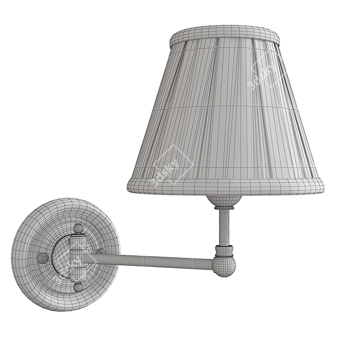 Timeless Elegance: Mark D. Sikes Single Wall Sconce 3D model image 2