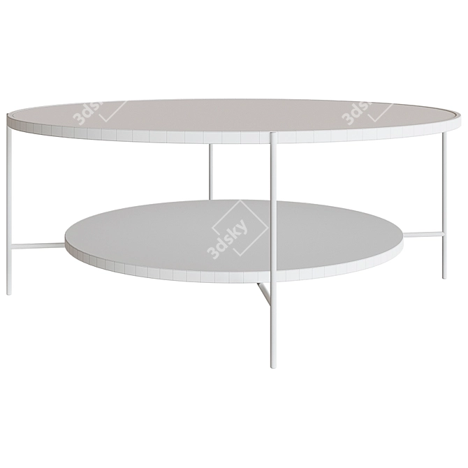 Elegant Round Coffee Table 3D model image 2