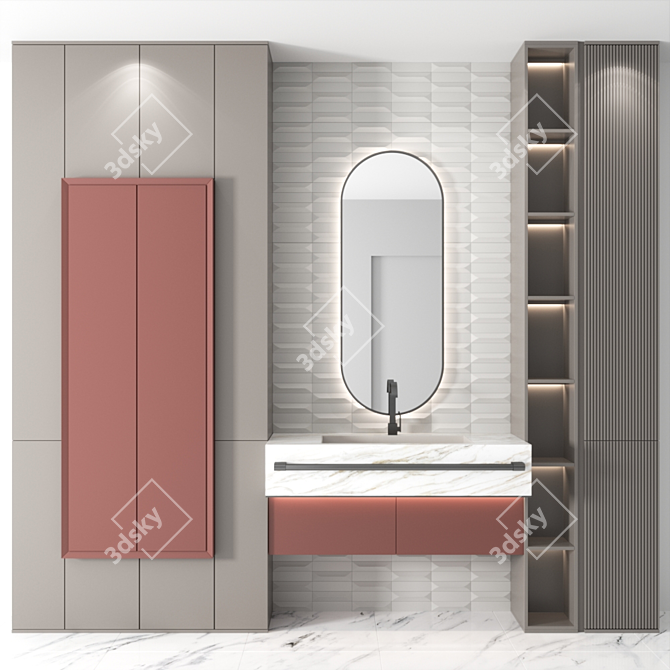 Modern Bath Set - RPM 10 3D model image 1