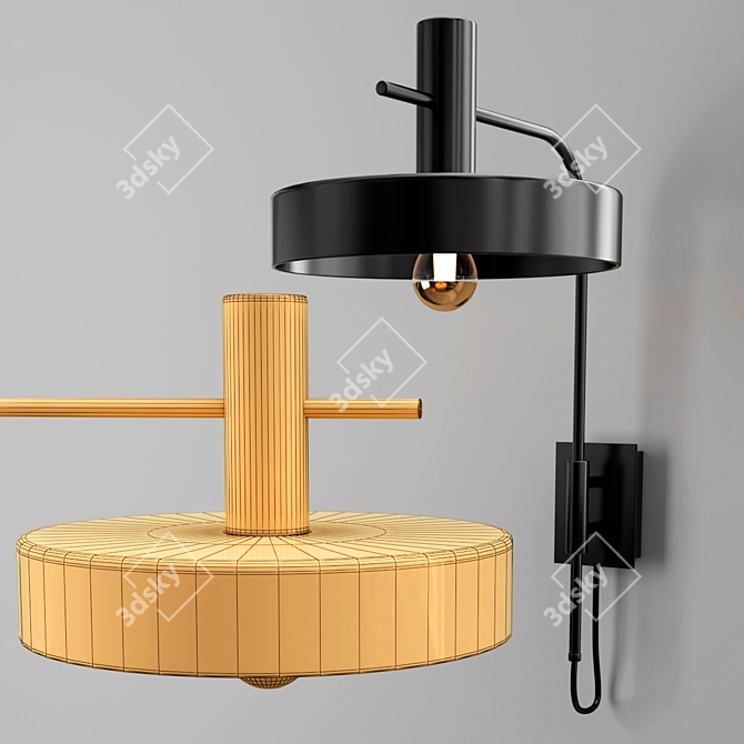 Elegant ALOA Wall Shelf 3D model image 3