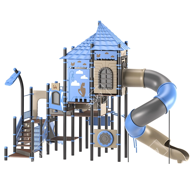 Title: Kids' Fun Castle 3D model image 1