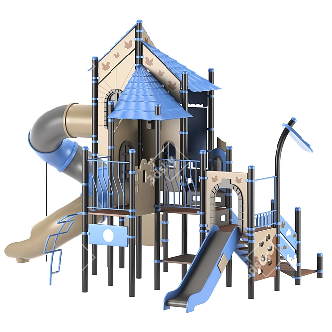 Title: Kids' Fun Castle 3D model image 3