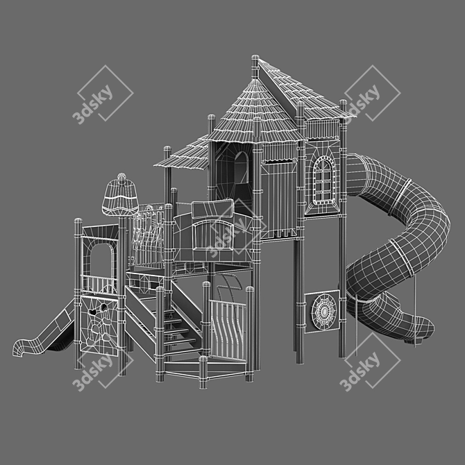 Title: Kids' Fun Castle 3D model image 4