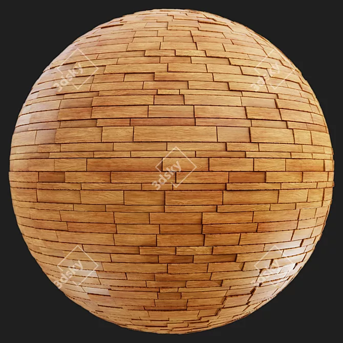 Seamless Tile Wood Collection 3D model image 3